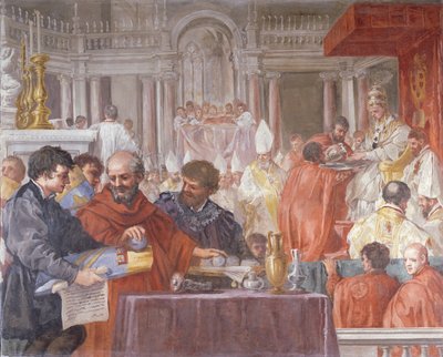 Pope Eugenius IV (1383-1447) Consecrating the Church of Santa Maria del Fiore by Pietro da Cortona